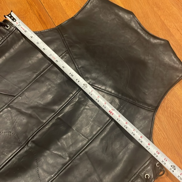 Addis Fashions Genuine Leather motorcycle vest. Made in USA - Picture 16 of 16